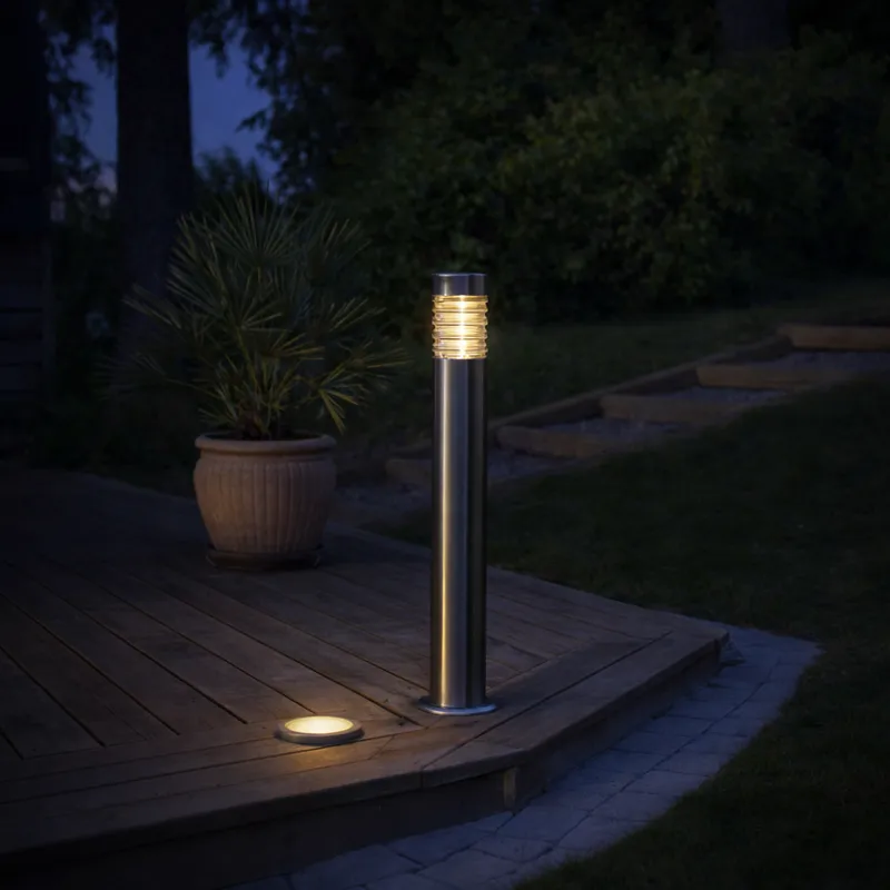 Lampa solarna ogrodowa LED BOLONIA uniwersalny montaż — zdjęcie 5