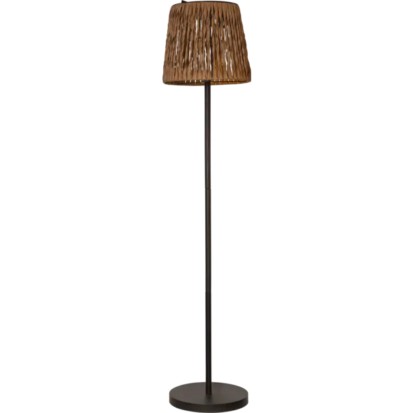 Lampa solarna ogrodowa LED stojąca CESTA rattanowy klosz — zdjęcie 2