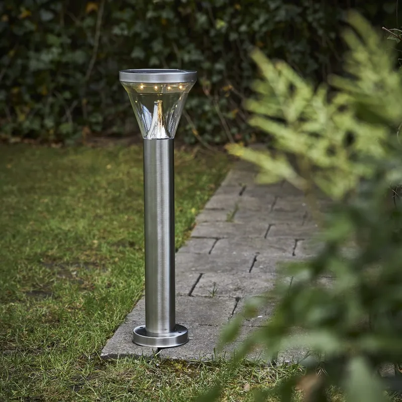 Lampa solarna ogrodowa LED stojąca NARONA — zdjęcie 4