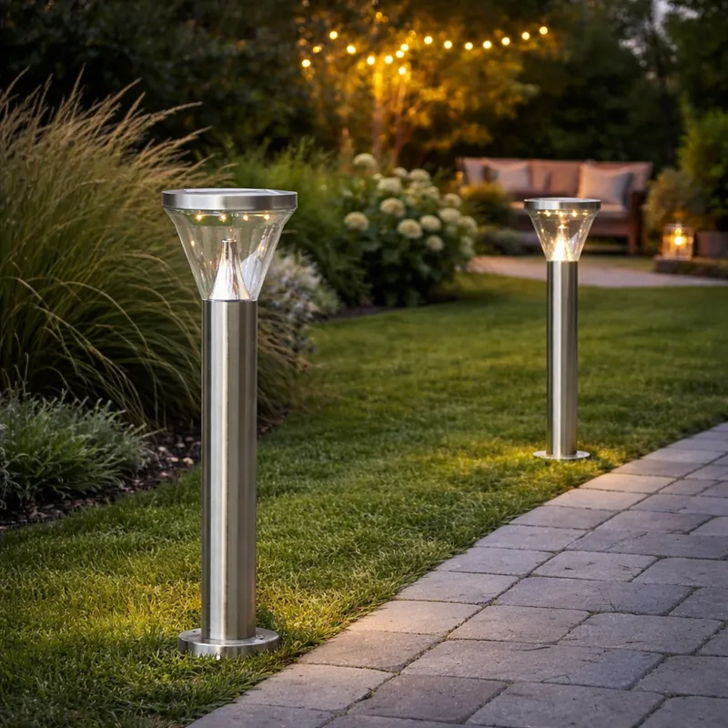 Lampa solarna ogrodowa LED stojąca NARONA — zdjęcie 5