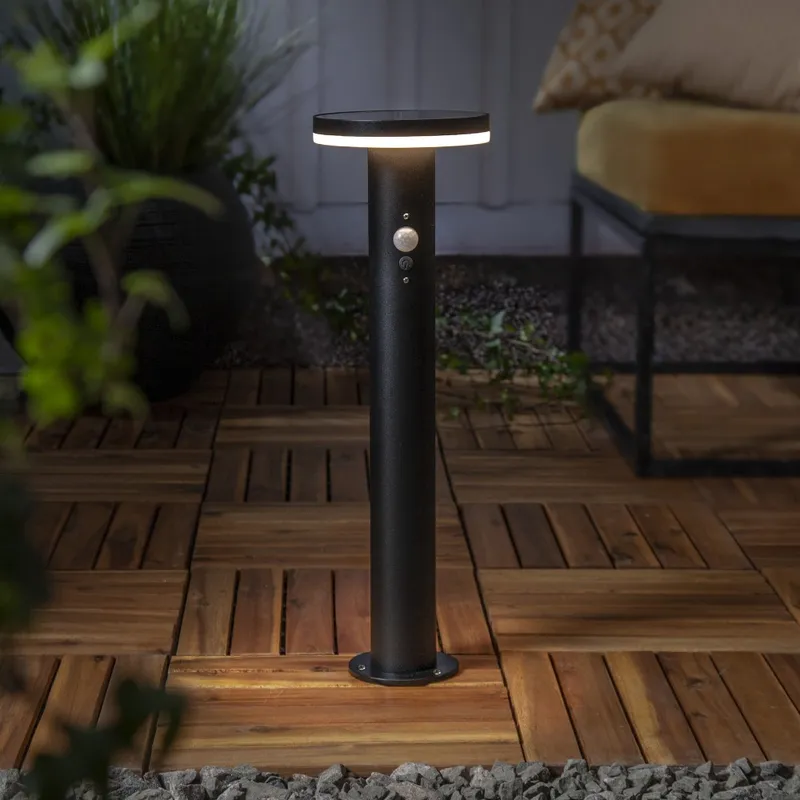 Lampa solarna ogrodowa LED stojąca VALLETTA czujnik ruchu 60-800 lm — zdjęcie 3