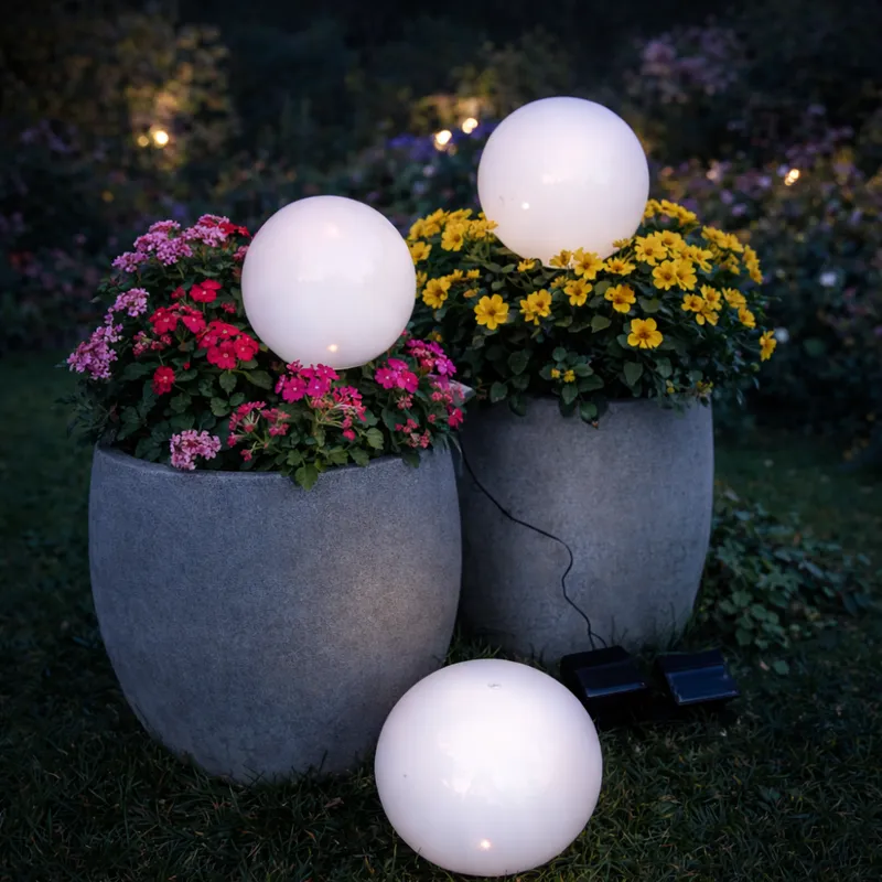 Lampa solarna ogrodowa LED wbijana GLOBUS — zdjęcie 6