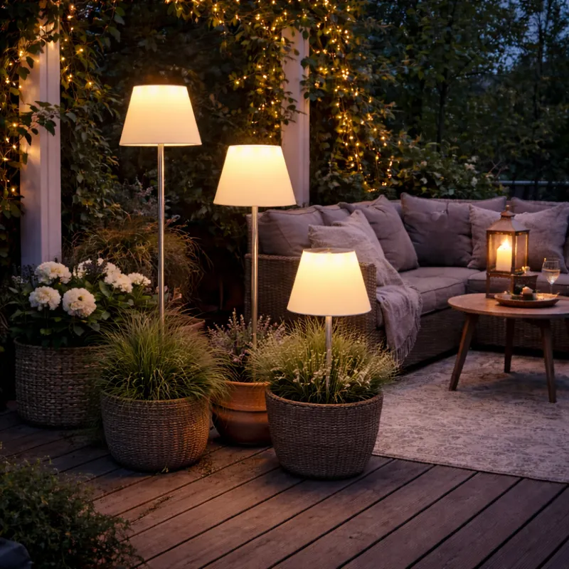 Lampa solarna ogrodowa LED wbijana SOLINI — zdjęcie 3