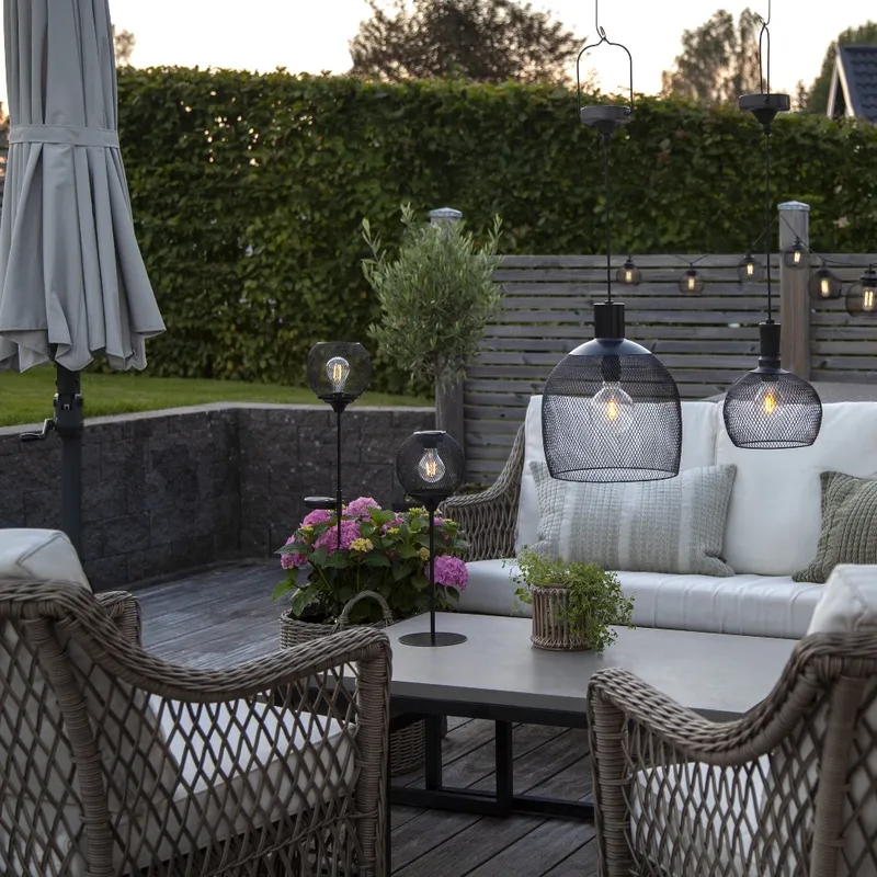 Lampa solarna ogrodowa LED wisząca SUNLIGHT — zdjęcie 7