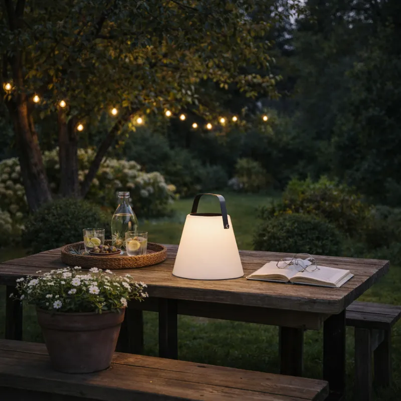 Lampa solarna wisząca ogrodowa LED SOLIA 3-stopniowa regulacja mocy — zdjęcie 4