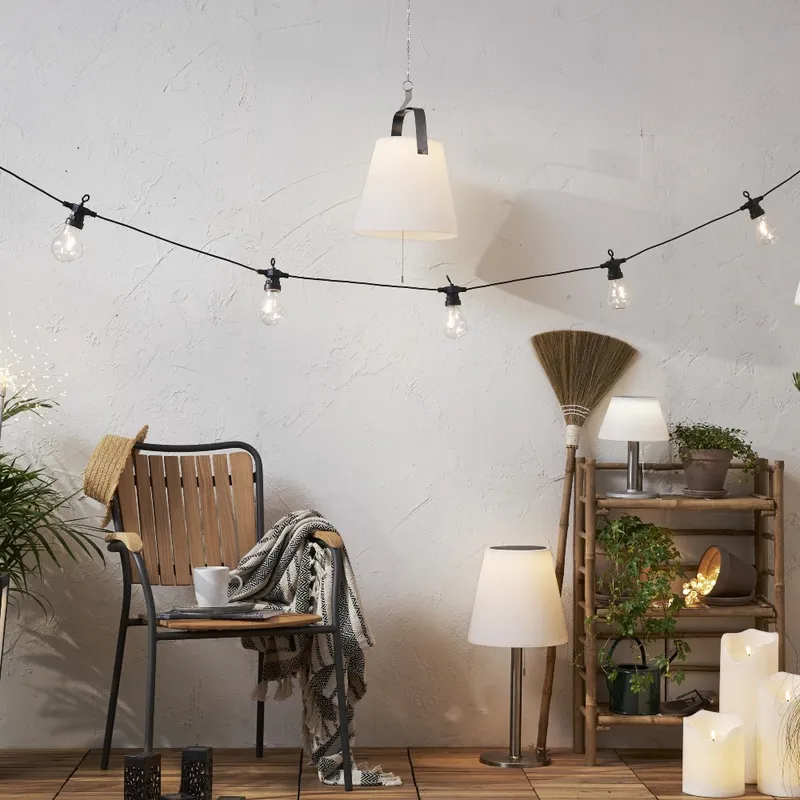 Lampa solarna wisząca ogrodowa LED SOLIA 3-stopniowa regulacja mocy — zdjęcie 9