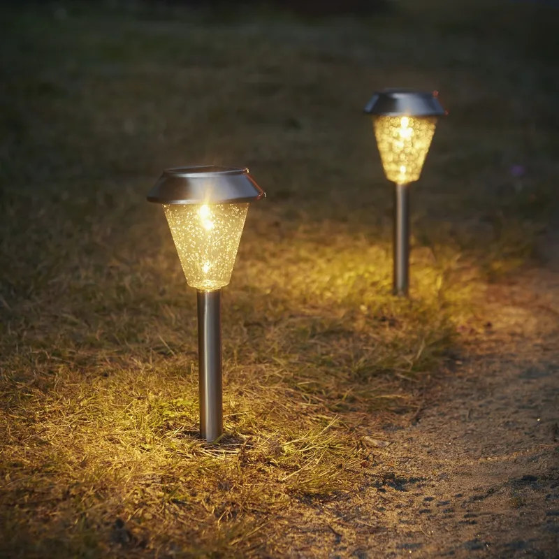 Zestaw 12x lampa solarna ogrodowa LED wbijana IBIZA 4-kolory — zdjęcie 3