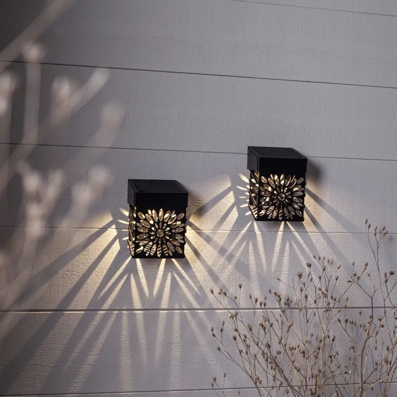 Zestaw 2x kinkiet solarny ogrodowy LED IZOLA WALL — zdjęcie 4