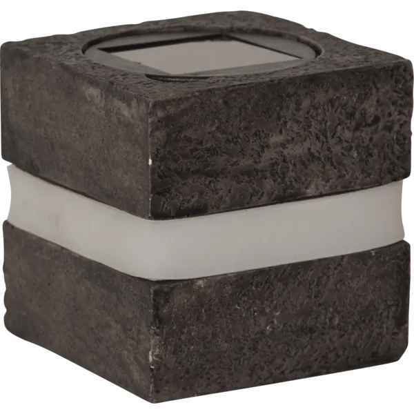 Zestaw 2x lampa solarna ogrodowa LED stojąca STONECUBE — zdjęcie 6