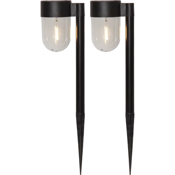Zestaw 2x lampa solarna ogrodowa LED wbijana CUPOLA — zdjęcie 2