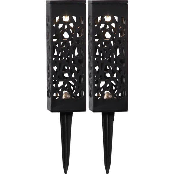 Zestaw 2x lampa solarna ogrodowa LED wbijana IZOLA — zdjęcie 2