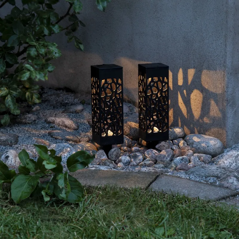 Zestaw 2x lampa solarna ogrodowa LED wbijana IZOLA — zdjęcie 6