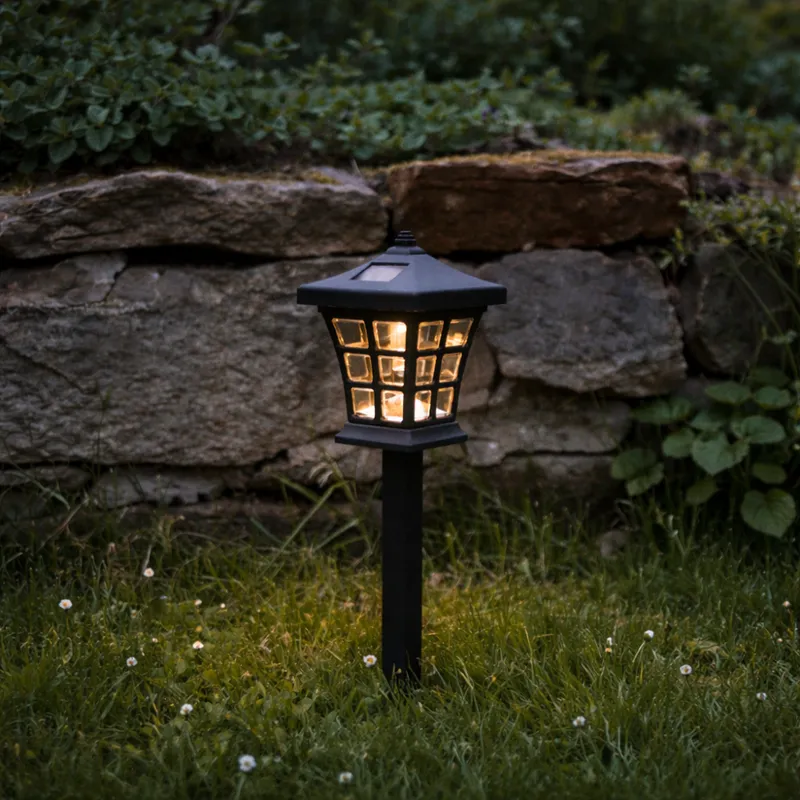 Zestaw 2x lampa solarna ogrodowa LED wbijana NIPPON — zdjęcie 4