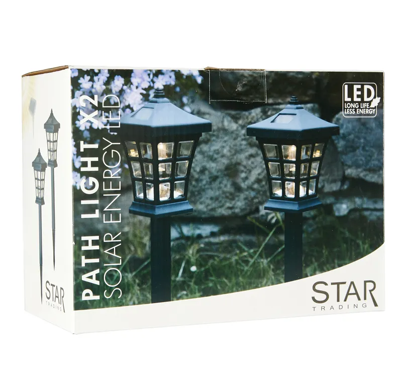 Zestaw 2x lampa solarna ogrodowa LED wbijana NIPPON — zdjęcie 5
