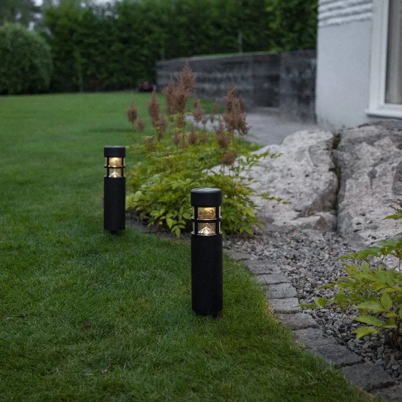 Zestaw 2x lampa solarna ogrodowa LED wbijana RUNDI — zdjęcie 3