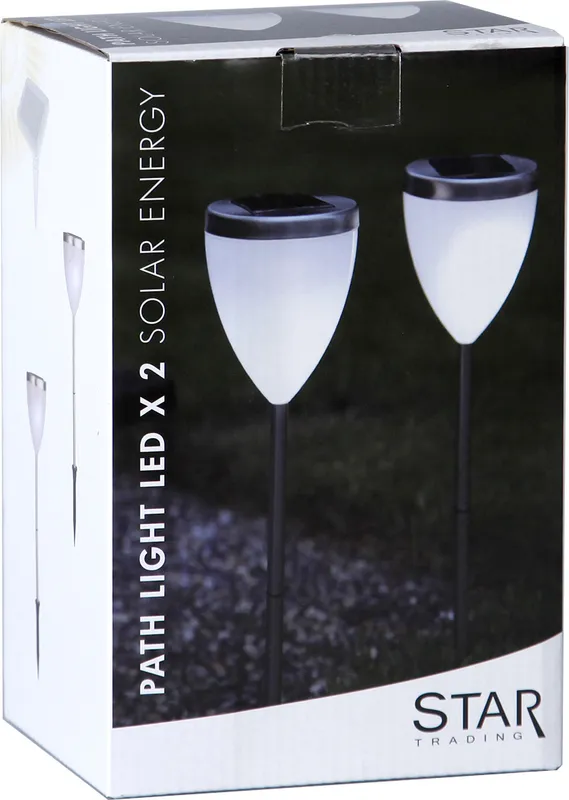 Zestaw 2x lampa solarna ogrodowa LED wbijana VIGO — zdjęcie 4