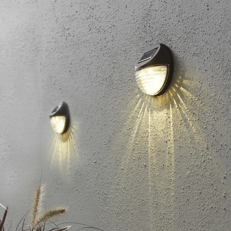 Zestaw 3x kinkiet ogrodowy LED solarny FENCY — zdjęcie 5