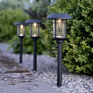 Zestaw 3x lampa solarna ogrodowa LED wbijana FRIDE