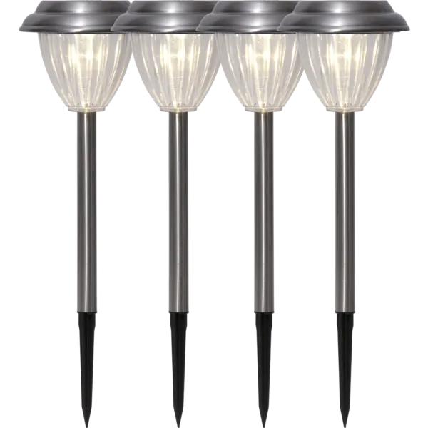 Zestaw 4x lampa solarna ogrodowa LED wbijana PALMA — zdjęcie 2