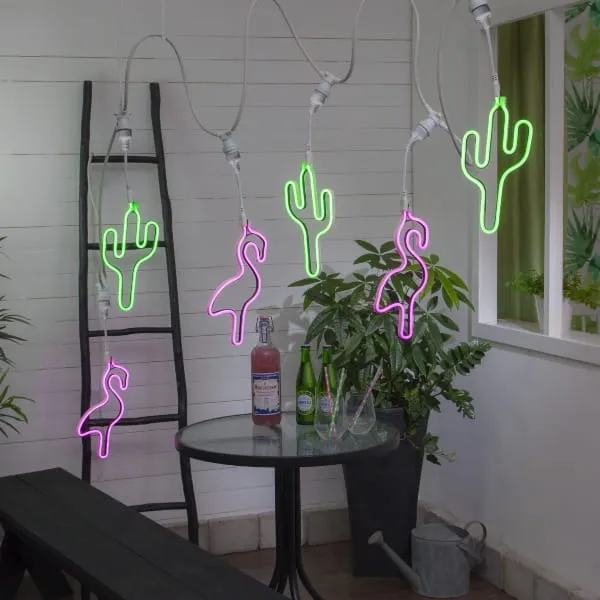 Dekoracja Neon LED Flaming do girland ogrodowych E27 — zdjęcie 3