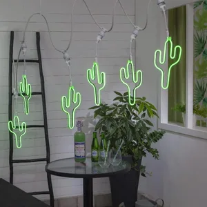 Dekoracja Neon LED Kaktus do girland ogrodowych E27
