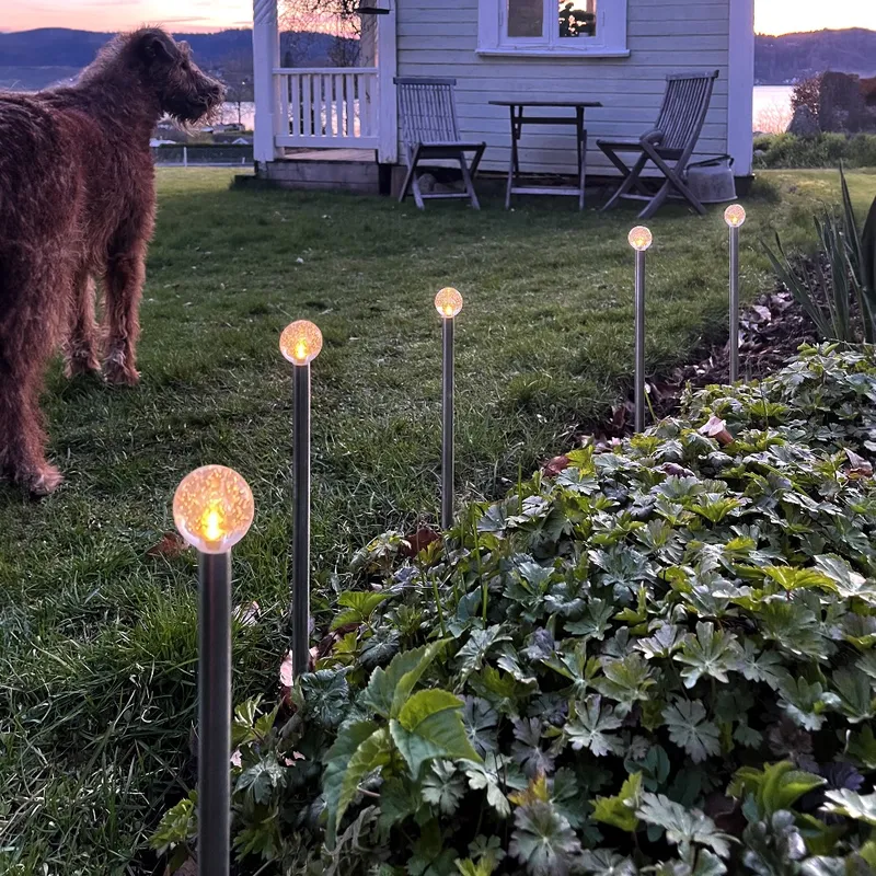 Dekoracja solarna 10 kul akrylowych LED wbijane BUBBLY — zdjęcie 3