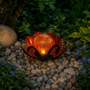 Dekoracja solarna ogrodowa LED Lilly stojąca