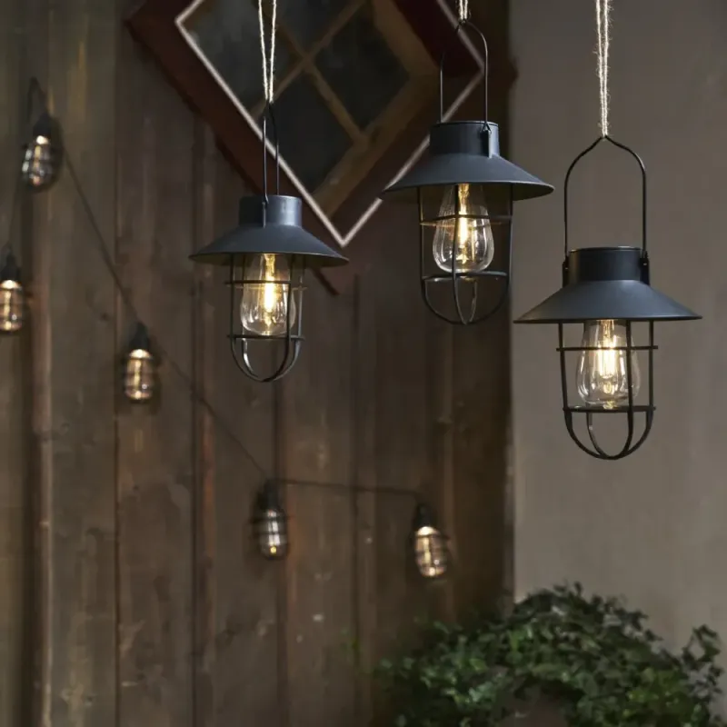 Dekoracja solarna ogrodowa LED wisząca CAGE — zdjęcie 6