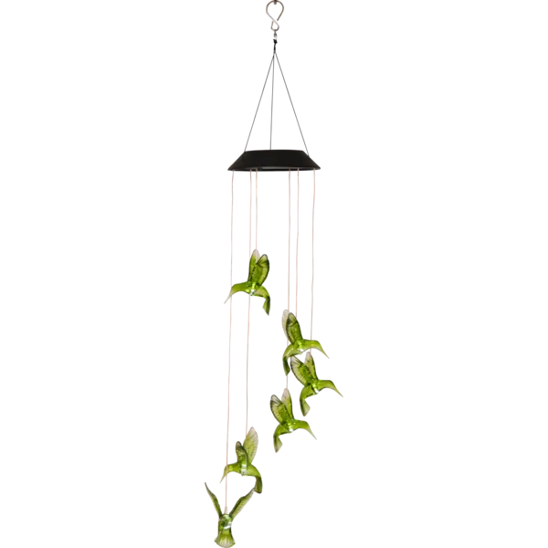 Dekoracja solarna ogrodowa LED wisząca KOLIBRY — zdjęcie 2