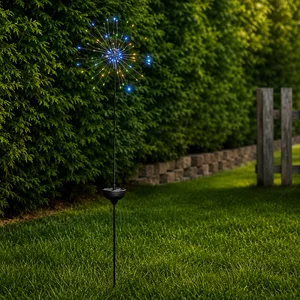 Dekoracja solarna ogrodowa Sztuczne Ognie LED wbijana FIREWORK®