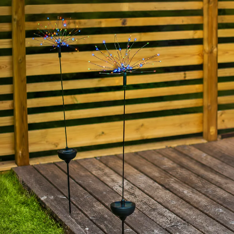 Dekoracja solarna ogrodowa Sztuczne Ognie LED wbijana FIREWORK® — zdjęcie 6