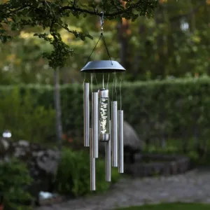 Dzwonek Wietrzny solarna dekoracja ogrodowa LED Bubbly
