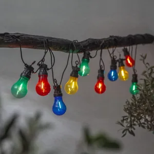 Girlanda ogrodowa 10 kolorowych lampek LED Filament CIRCUS