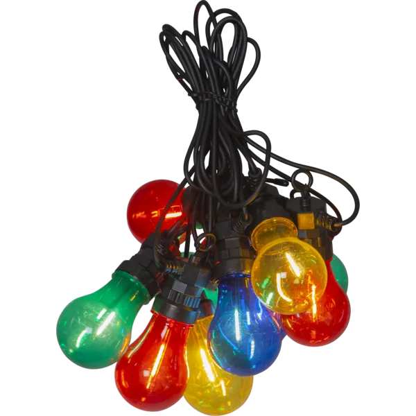 Girlanda ogrodowa 10 kolorowych lampek LED Filament CIRCUS — zdjęcie 2