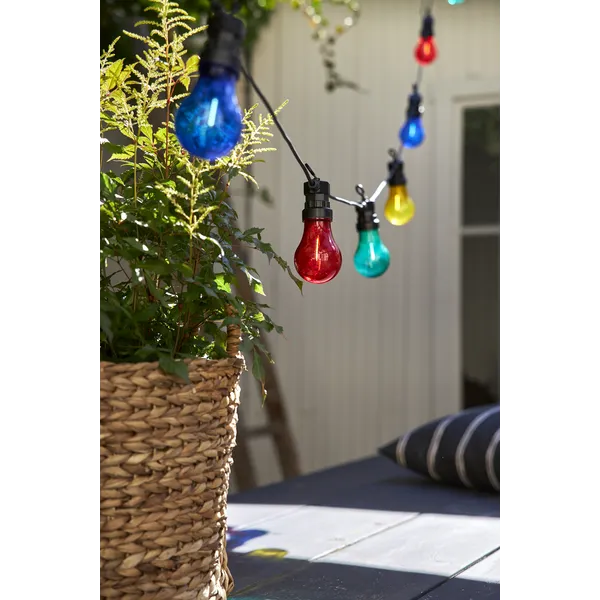 Girlanda ogrodowa 10 kolorowych lampek LED Filament CIRCUS — zdjęcie 5
