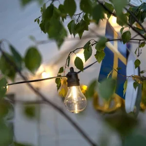 Girlanda ogrodowa 10 lampek LED SELECTA, wymienne żarówki, wbudowany Timer