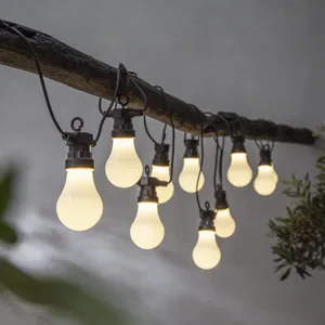 Girlanda ogrodowa 10 lampek LED mleczne CIRCUS