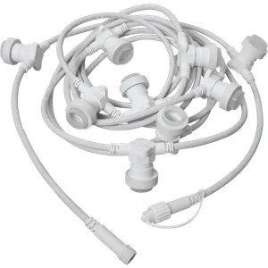 Girlanda ogrodowa 10 oprawek E27 okrągły kabel SYSTEM CONNECTA