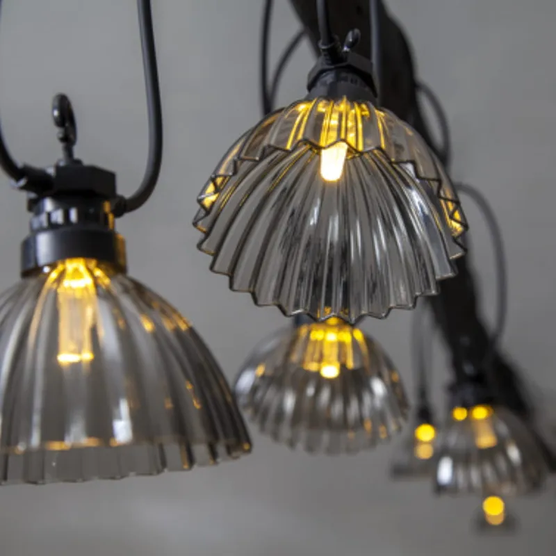 Girlanda ogrodowa 12 lampek LED z abażurami CIRCUS SHADE — zdjęcie 4