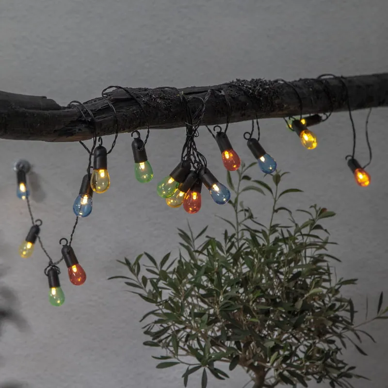 Girlanda ogrodowa 16 kolorowych lampek LED SMALL HOOKY — zdjęcie 3