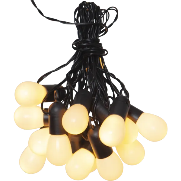 Girlanda ogrodowa 16 lampek LED mleczne SMALL HOOKY — zdjęcie 2