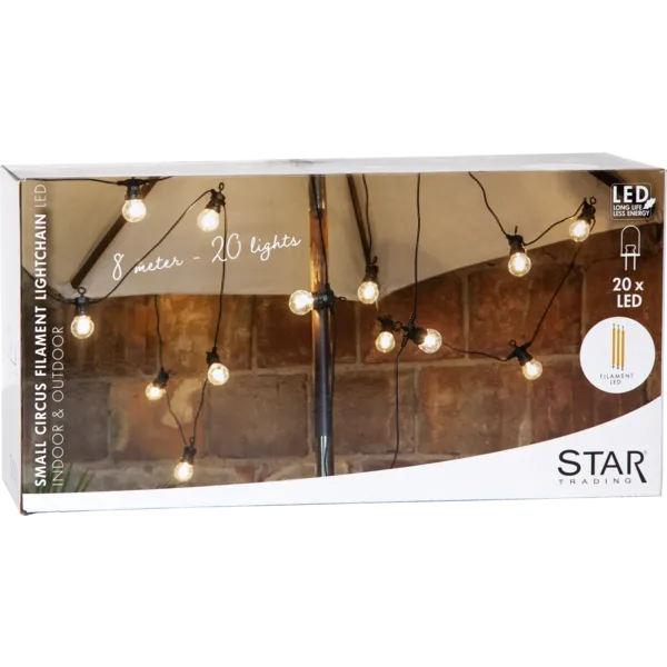 Girlanda ogrodowa 20 lampek LED Filament CIRCUS SMALL — zdjęcie 8