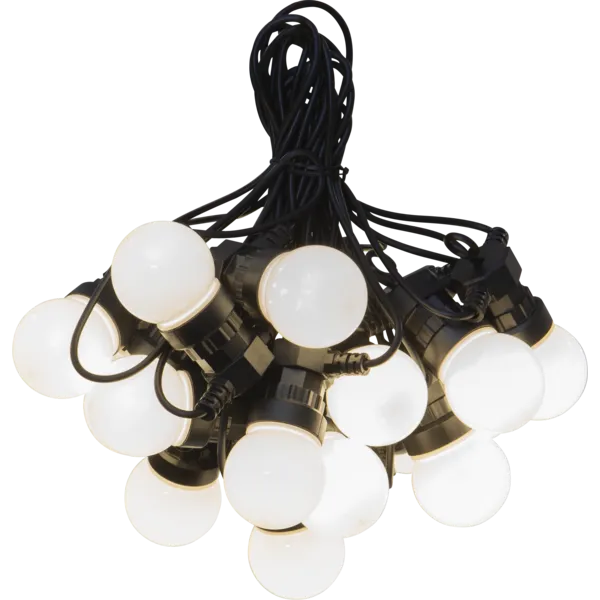 Girlanda ogrodowa 20 lampek LED mleczne CIRCUS SMALL — zdjęcie 2