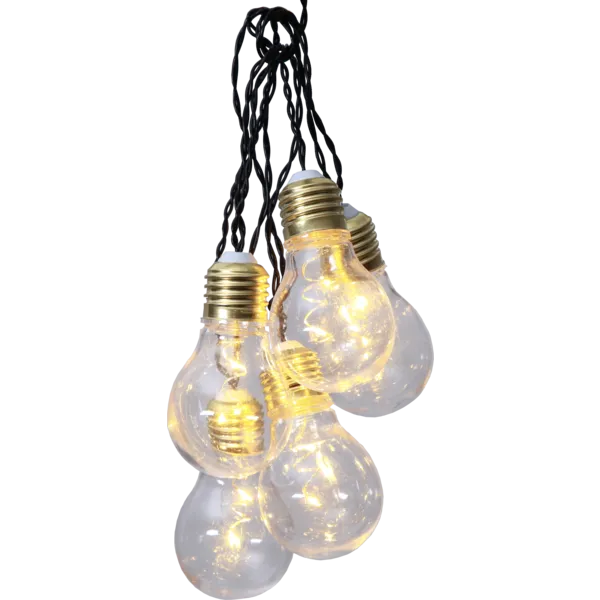 Girlanda ogrodowa 5 lampek LED GLOW na baterie — zdjęcie 2