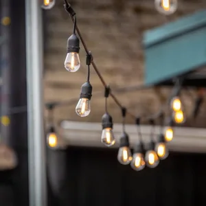 Girlanda ogrodowa modułowa 10m z 10 żarówkami LED 1W 2700k