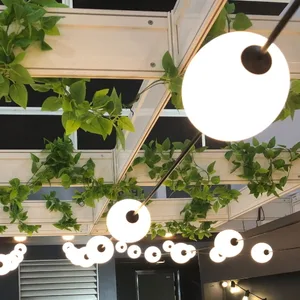 Girlanda ogrodowa modułowa VENEZIA 10 mlecznych kul LED IP67