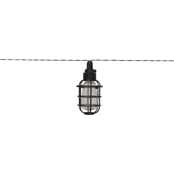 Girlanda solarna ogrodowa CAGE 8 lampek LED z abażurami IP44 — zdjęcie 5