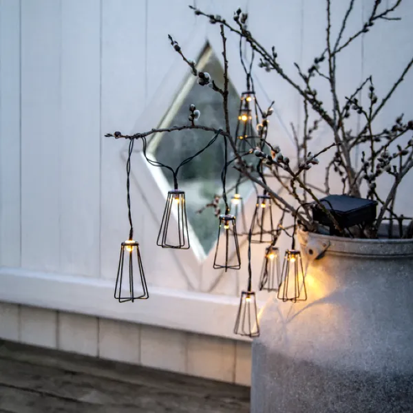 Girlanda solarna ogrodowa EDDY 10 lampek LED IP44 — zdjęcie 3