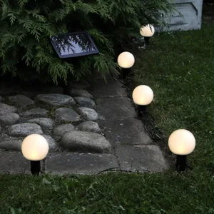 Girlanda solarna ogrodowa GLOBUS 6 lampek LED IP44