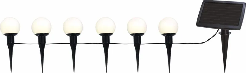 Girlanda solarna ogrodowa GLOBUS 6 lampek LED IP44 — zdjęcie 2